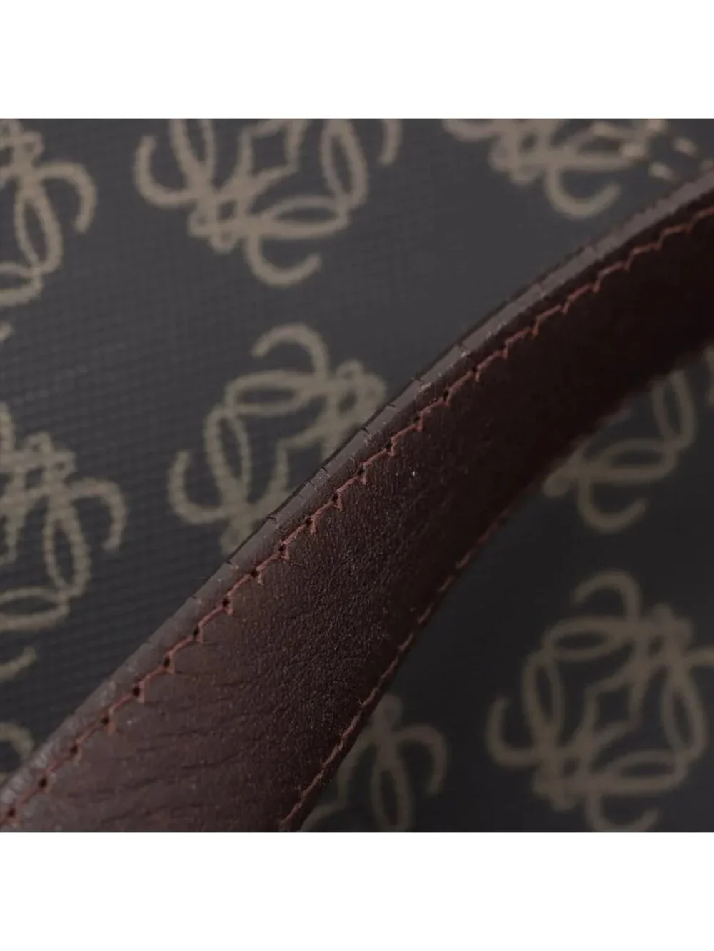 Loewe Repeat Anagram Leather 2-Way Boston Bag Crossbody